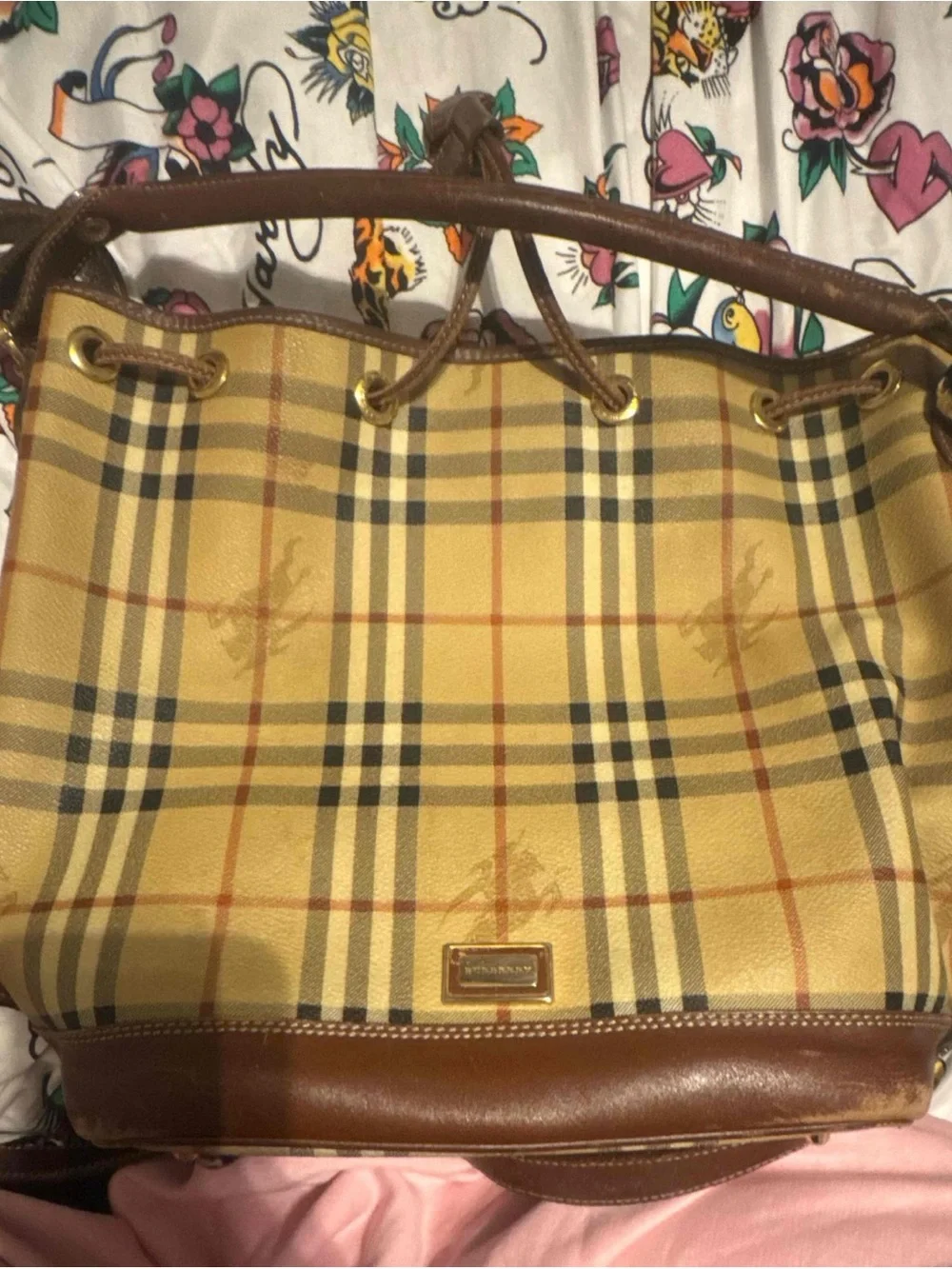 Burberry haymarket Lornel bag